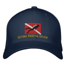 SCUBA Rescue Diver Embroidered Cap Baseball Cap