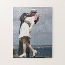 Sculpture Unconditional Surrender in San Diego Jigsaw Puzzles