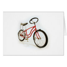 Scwhinn Steering Wheel Bike Greeting Cards