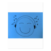 sea blue happy sounds postcards