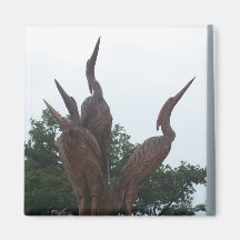 Sea Creature Wood Sculpture magnets