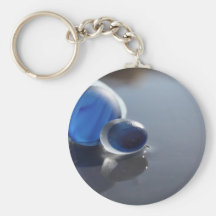Sea Glass Blues Keychain
