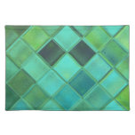 Sea Glass Custom Art Woven Cotton Placemats