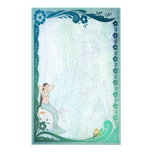 Sea Green Fantasy Stationery