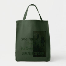 Sea Horse grocery bag