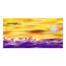 sea personalized photo card