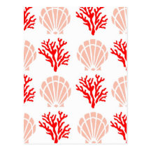 Sea Shells and Coral Postcards
