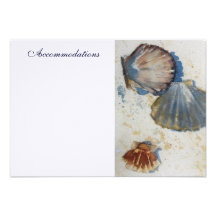 Sea Shells Enclosure Card Personalized Invites