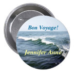 Sea Water Bon Voyage Name Button