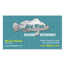 Seafood Restaurant Business Card