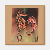 Seahorse art design Magnet