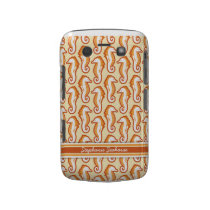 Seahorse Frolic BlackBerry Bold Case-Mate - Orange casemate cases