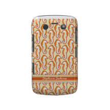 Seahorse Frolic BlackBerry Bold Case-Mate - Orange