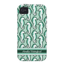 Seahorse Frolic iPhone 4 Case-Mate Tough - Green