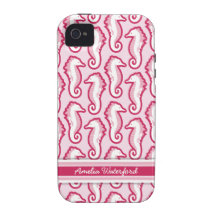 Seahorse Frolic iPhone 4 Case-Mate Tough - Pink