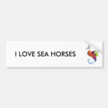 Seahorse Patchwork Pet Bumper Sticker