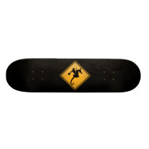 Seahorse Rodeo Warning Sign Skate Board Decks