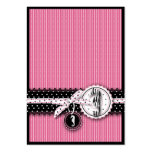 Seahorse Sensation Pink Thank You Notecard II Business Card Templates