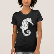 Seahorse Silhouette Tee Shirts