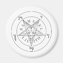 Seal of Baphomet Refrigerator Magnet