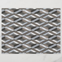 Seamless Diamond Shaped Chrome Plated Metal Flyer Design