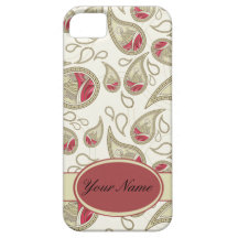Seamless paisley with flower iPhone 5 cases