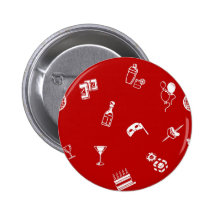Seamless party background texture pinback buttons
