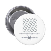 Seamless tiling fence and barbed wire buttons