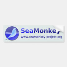 SeaMonkey Project - Horizontal Logo Bumper Stickers