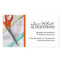 Seamstress \ Dress Maker Business Card