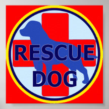SEARCH AND RECUE DOG SARDA POSTER