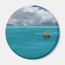 Seascapes - Gathering Storm - Virtual Imagery Refrigerator Magnets