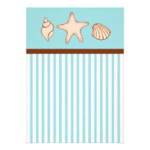 Seashell Beach Invitations
