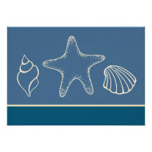 Seashell Beach Invitations