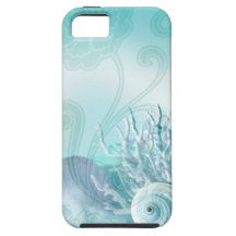 Seashell Dreams aqua iPhone 5 Cases
