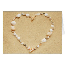 Seashell Heart Greeting Card
