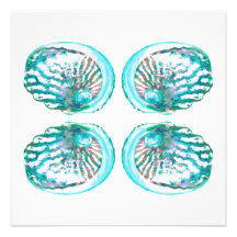 Seashells Design. Custom Invitations