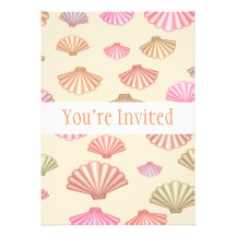Seashells In The Sand Custom Invite