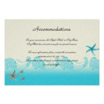 Seaside in Sand and Aqua Wedding Insert Personalised Invite