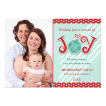 Season of Joy Holiday Photo Cards Personalized Invite