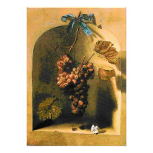 SEASON'S FRUITS - PROSPERITY ,yellow green brown Custom Announcements