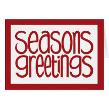 Seasons Greetings Red Card