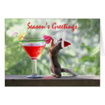 Season's Greetings Squirrel Greeting Card