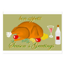 Season's Greetings Visitenkarten Vorlage