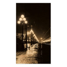 Seattle Nights Business Card Template