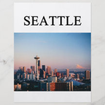 SEATTLE washington Flyer Design