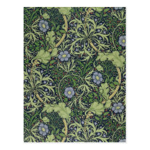 Seaweed Wallpaper Design, printed by John Henry De Post Cards
