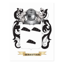 Sebastian Coat of Arms (Family Crest) Postcards