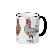 Sebright Bantam Chickens Ringer Mug