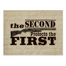 Second Amendment Protects First Amendment Post Cards